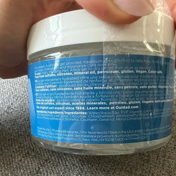 Ouidad Moisture Lock Extreme Hold Gel - All Curl Types - New / Sealed - Picture 6 of 7